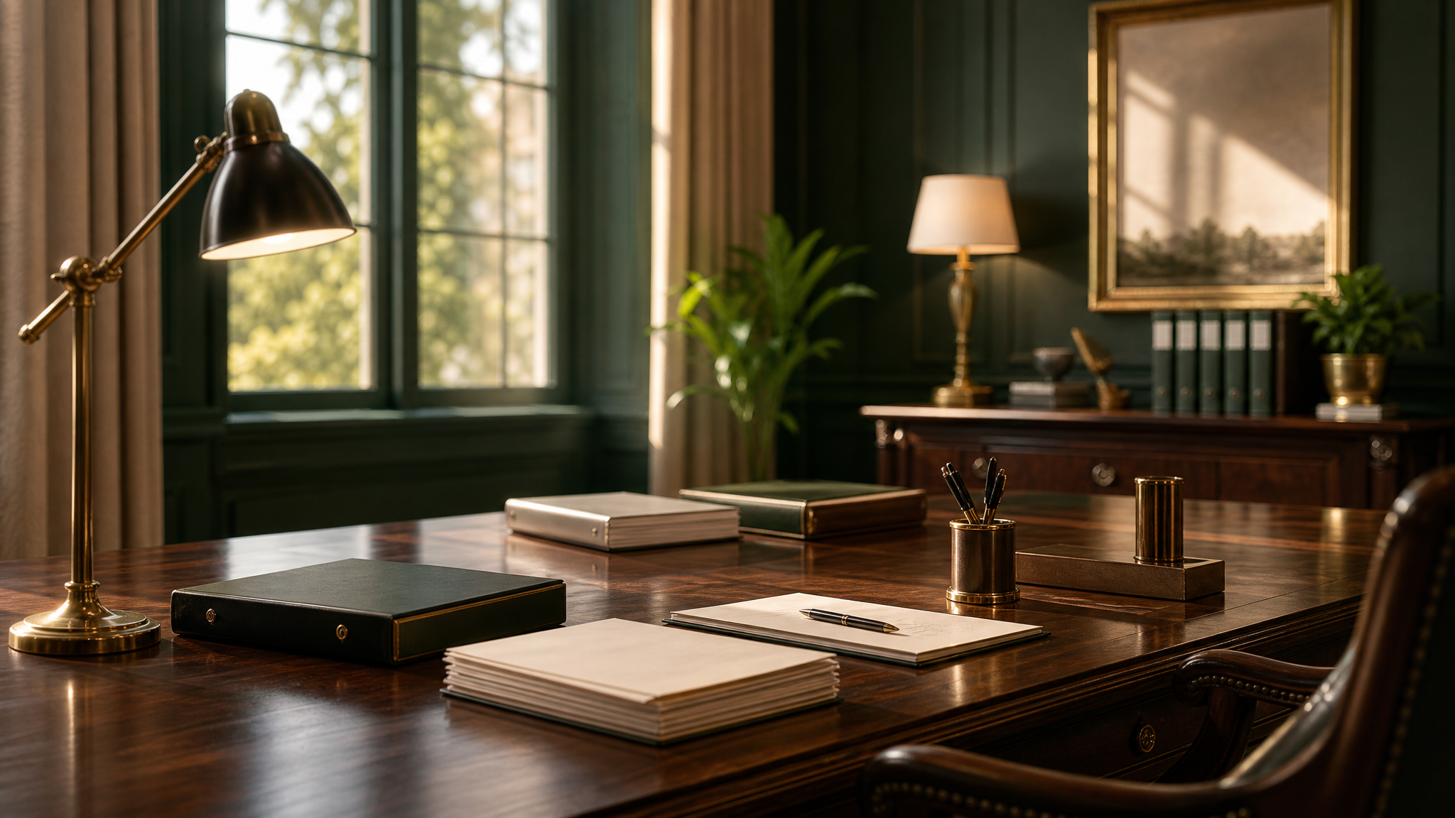 Warm private legal consultation room